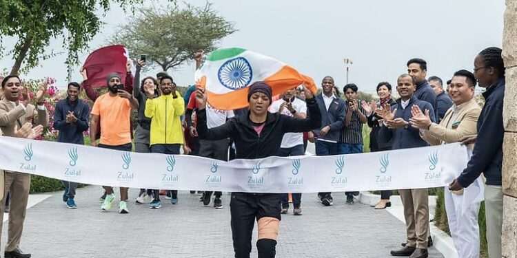 कतर: भारतीय अल्ट्रा रनर सूफिया खान ने एक और गिनीज वर्ल्ड रिकॉर्ड तोड़ा