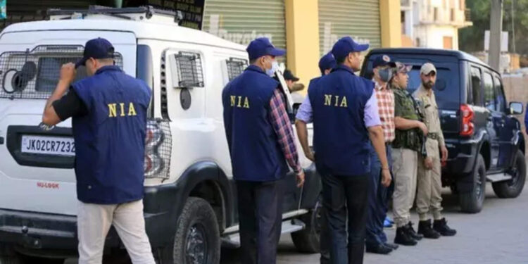तमिलनाडु में NIA द्वारा 11 स्थानों पर की गई छापेमारी।