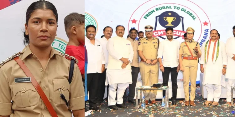 हैदराबाद: विश्व मुक्केबाजी चैंपियन निखत जरीन ने डीएसपी का पद संभाला।