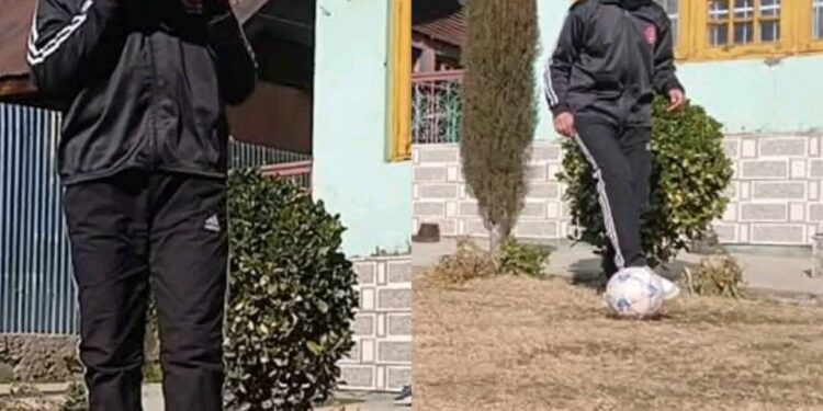 बांदीपोरा की 14 वर्षीय सुरैया मीर ने फुटबॉल में चमक बिखेरी, भारतीय जर्सी पहनने का सपना