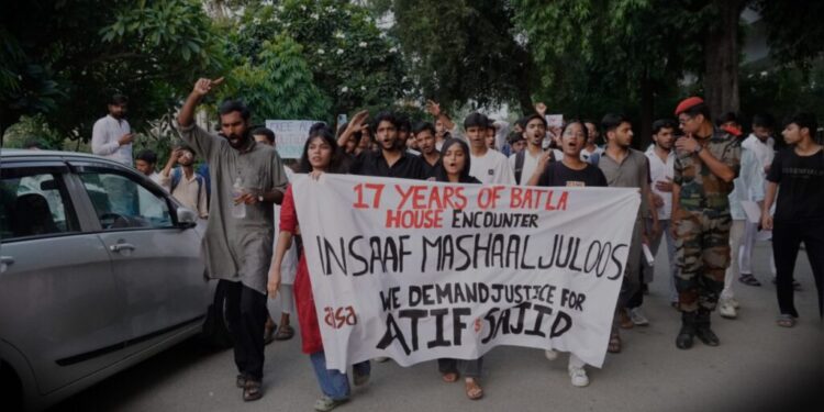जामिया में छात्रों को हिरासत में लिया गया, बटला हाउस बरसी मार्च पर कार्रवाई।