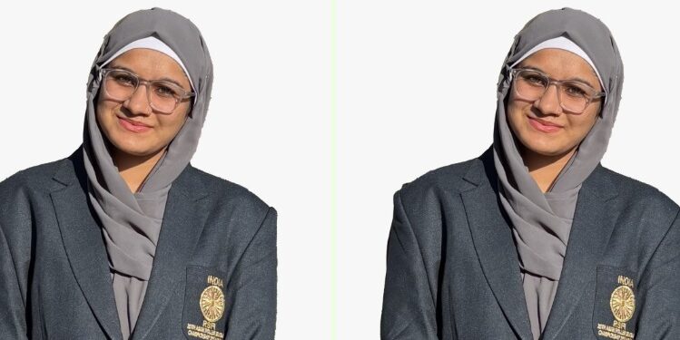 कश्मीर: आयज़ा नाज़ चिब ने रोलर स्केटिंग में भारत के लिए एशियन गोल्ड जीता।