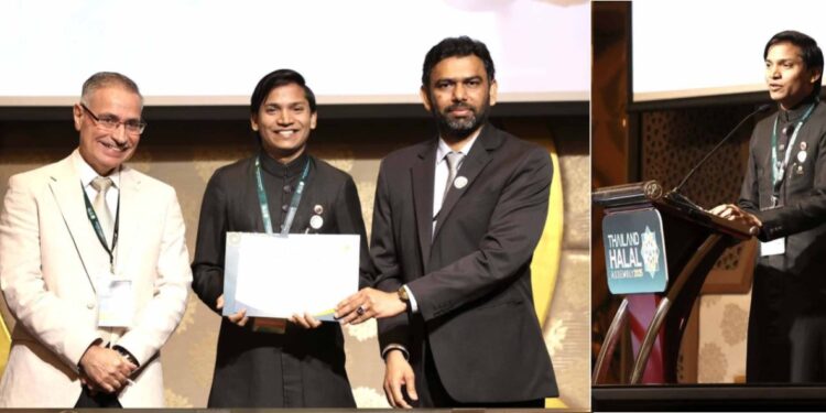 एएमयू छात्र नवेद आलम ने थाईलैंड में अंतरराष्ट्रीय सम्मेलन में शोध पत्र प्रस्तुत किया।